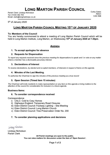 200115 LMPC January Agenda - Parish Council Meeting (dragged).pdf